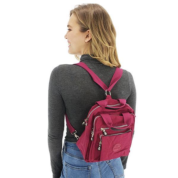 Backpack purse crossbody nylon women bag