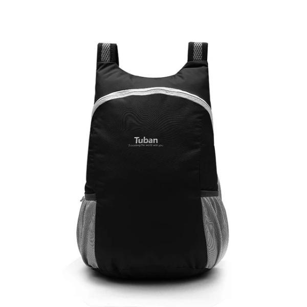 Black foldable backpack waterproof