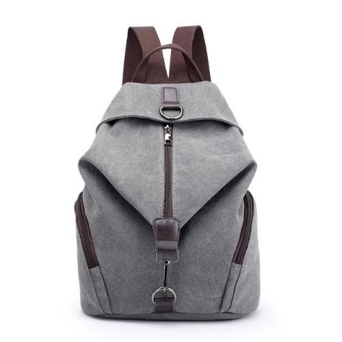 canvas grey backpack women
