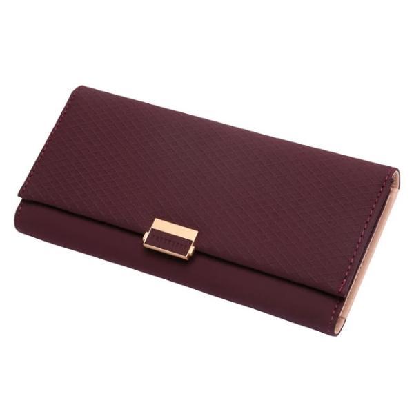 Burgundy women's clutch wallet