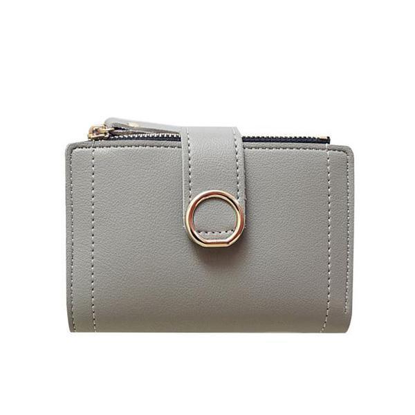 Mini gray wallet for women