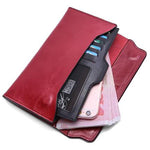 women's wallet with removable card holder