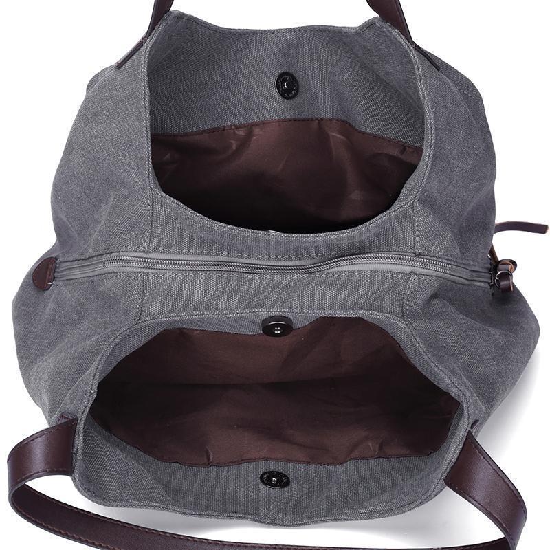 triple compartment shoulder bag