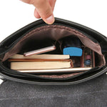 leather backpack interior compartment