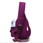 sling chest bag water bottle holder