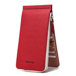 Red womens card holder wallet
