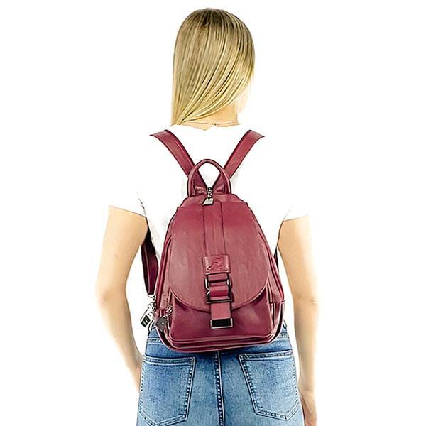 Sling backpack leather for women