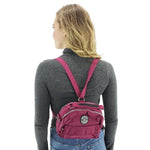 Small convertible backpack purse nylon