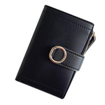 Black small mini wallets for women