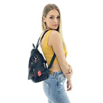 anti theft floral backpck purse for girl
