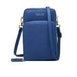 Blue small crossbody bag cell phone purse