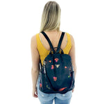 floral backpack purse