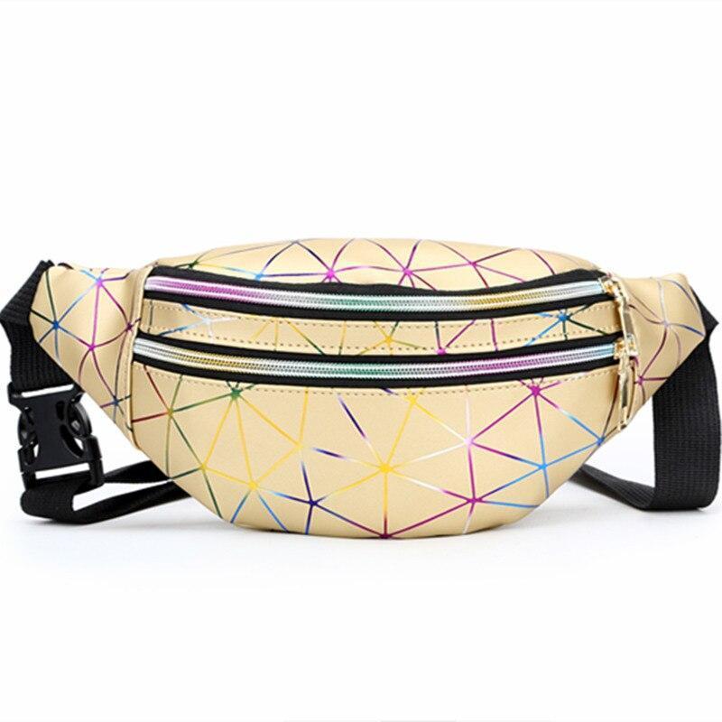Cheap gold holographic fanny pack