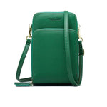 Green small crossbody bag cell phone purse