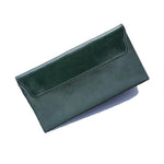 Green women's wallet with removable card holder