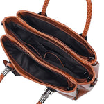 triple zipper pocket medium crossbody bag