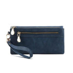 blue wallet for women with wristlet
