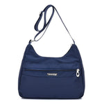 Deep blue lightweight nylon handbags women