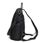 Anti-theft travel backpack with side bottle holder