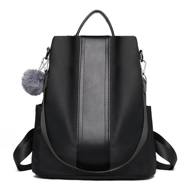 Black Anti-theft travel backpack for women