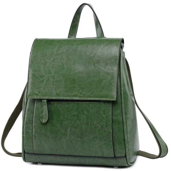 Green convertible backpack handbag