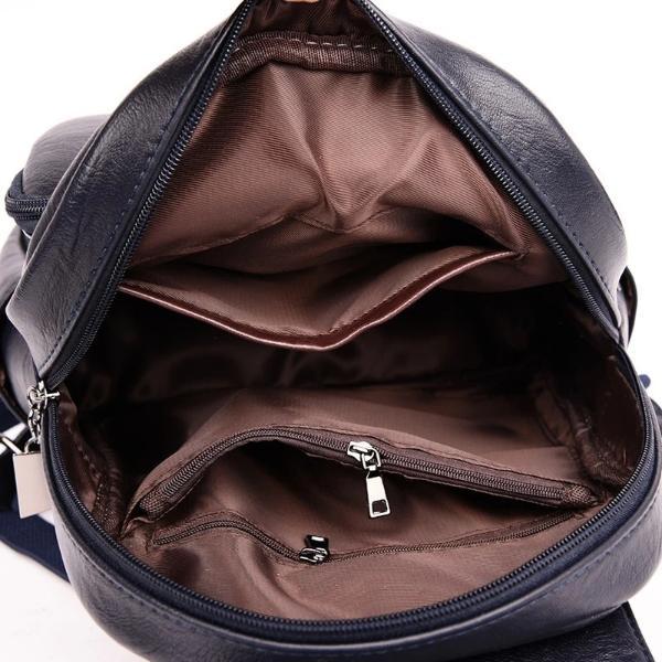 Roomy cute inetrior leather backpack
