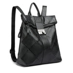 Women leather antoitheft backpack purse