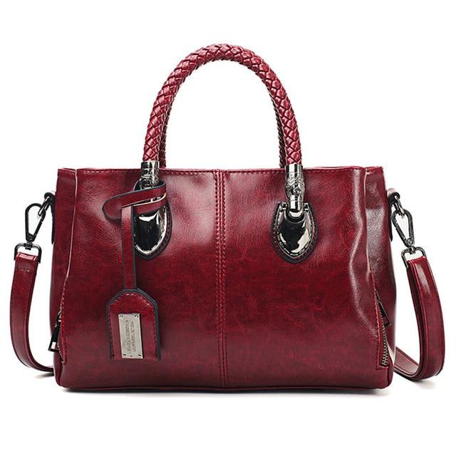 Autumn, Gorgeous Multifunctional Handbag, wine red