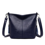 Blue cute small crossbody bags leather