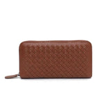 Brown leather wallets for women
