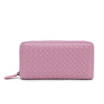 Hot pink leather wallets for women
