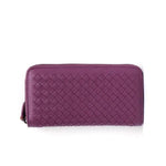 Fuscia leather wallets for women
