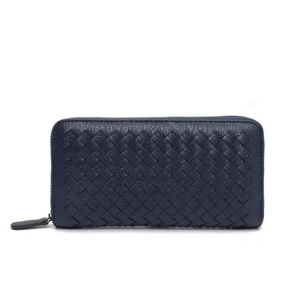 Navy leather wallets for women