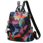 colorful backpack with shoulder strap
