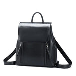 Black Crossbody leather backpack purse