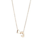 c letter necklace with hearth