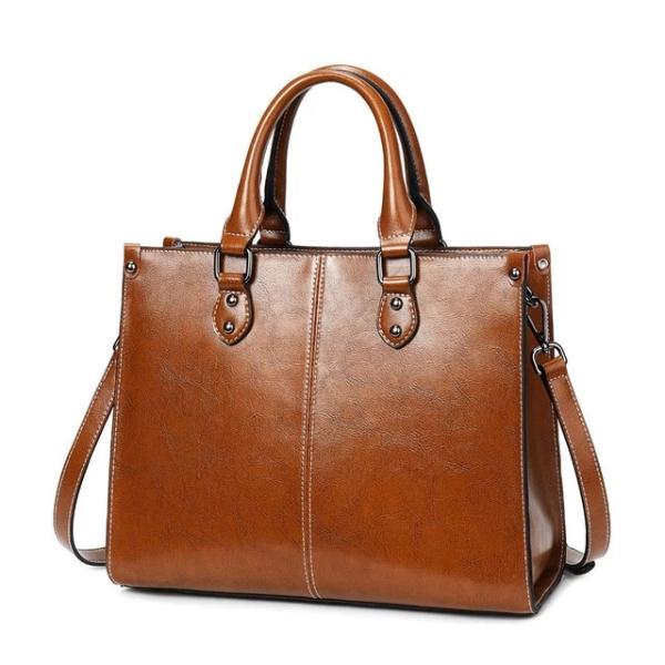 square handbag brown crossbody with handles