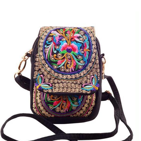 Floral ethnic small bag