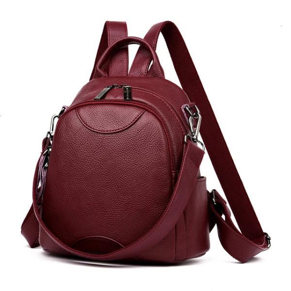 Red convertible small backpack