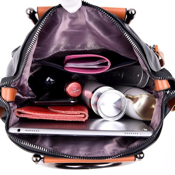 storage compartment backpack purse