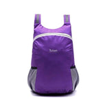 Purple foldable backpack waterproof