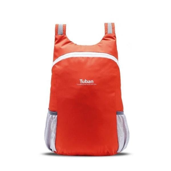 Orange foldable backpack waterproof