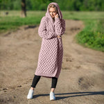 Casual Hooded Knitted Coat, -70% + Free Shipping