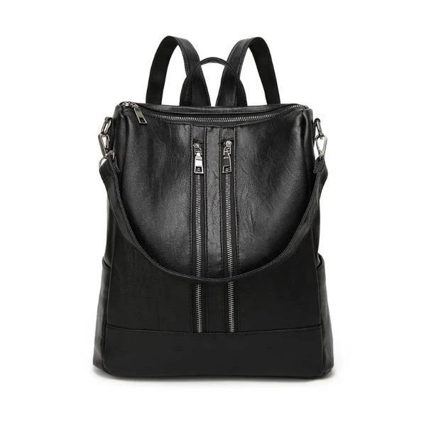 Black backpack purse leather for women | Ralphany