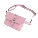 leather women pink fanny pack belt bag cute waist pack