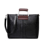 Black small tote bags leather