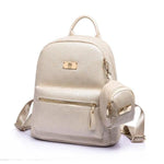 Luxury beige fashion women backpack