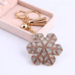 Gold Keychain with snowflake