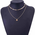 gold coin necklace choker