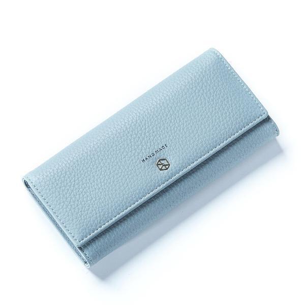 Blue best leather wallets for women